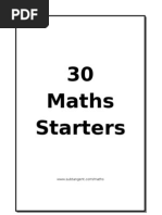 Download 30-maths-starters by Lizbeth Rodriguez SN52784754 doc pdf