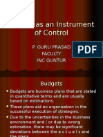 BUDGETS - Management Control Systems