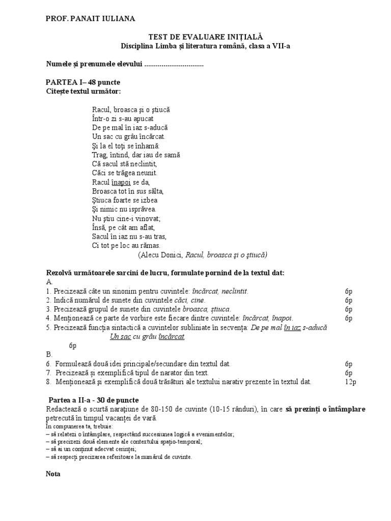 Test Initial 7. B | PDF