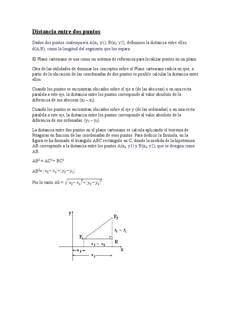 CALCULAR LA DISTANCIA ENTRE DOS PUNTOS EN EL PLANO CARTESIANO visual data 3