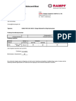 Prüfzeugnis - Qualitätszertifikat: Harry Wegner GMBH + Co. KG