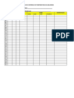 Modelo Planilha de Controle de Temperatura