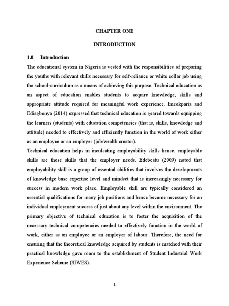 Significance of Student Industrial Work Experience Scheme PDF