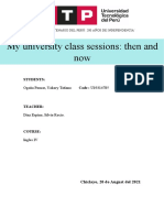 My University Class Sessions: Then and Now: Students