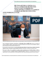 26-08-2021 El Gobernador Héctor Astudillo Instala La Sesión Permanente Al Consejo de Protección Civil Ante Posibles Lluvias