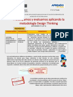Prototipamos y Evaluamos Aplicando La Metodología Design Thinking