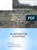 Presentacion 1. Enfoque Por Ecosistemas