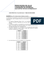 Flujo de caja y toma de decisiones de Buscando Dinero S.A.C