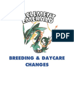 Breeding & Daycare Changes Summary