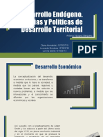 Desarrollo Endógeno. Teorías y Políticas