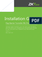 Installation Guide: Flap Barrier Turnstile-FBL Pro Series