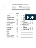 Lista de Verificación de Conducta y Actitud Durante Una Evaluación