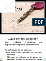 Estructura de Las Palabras