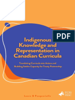 Indigenous Knowledge and Representation in Canadian Curricula: Translating Curricula Into Action and Building Settler Capacity For Treaty Partnership