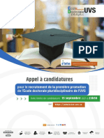 30 - July - 2021 - Appel À Candidature - ED UVS FINAL