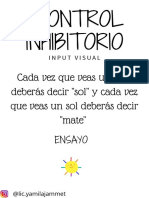 control inhibitorio input visual 1