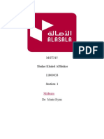 Mgt315 Shuker Khaled Alshuker 11800033 Section: 1: Midterm