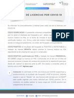 FOCO #7 - Solicitud de Licencias COVID 19