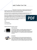 Coronary Care Unit/ Cardiac Care Unit: Patient Monitors