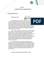 Ejercicio 5. Texto Argumentativo