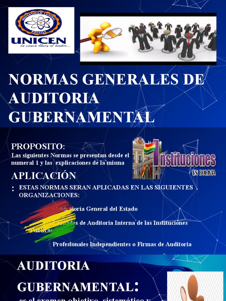 Normas de Auditoría Gubernamental | PDF | Auditoría | Contralor