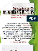 10-25-2020 San Jose PHC Sunday Service