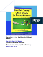 Samples - Cue Ball Control Cheat Sheets: To Get The PDF Book