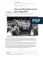 O Que Mudou Na Educacao Na Era Vargas Veja Infograficopdf