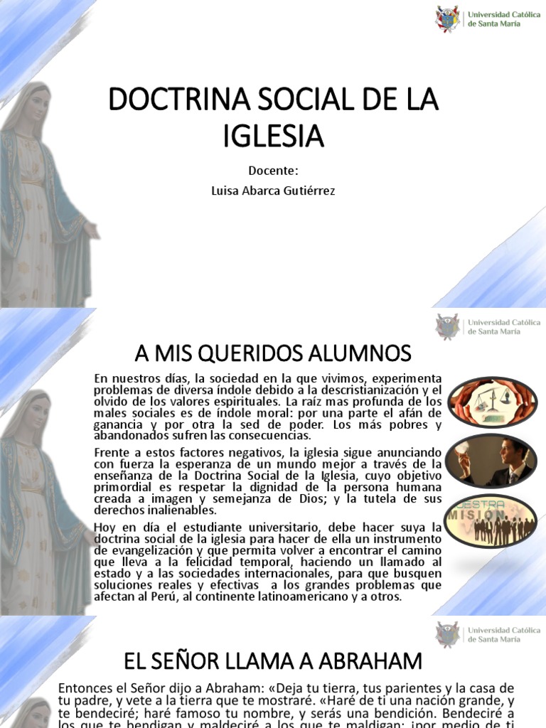 Doctrina Social de la Iglesia: Fundamentos | PDF | Iglesia Católica ...