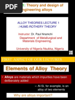 Mme 541 Theory and Design of Alloy Lecture Slide 1. - Unn Complete