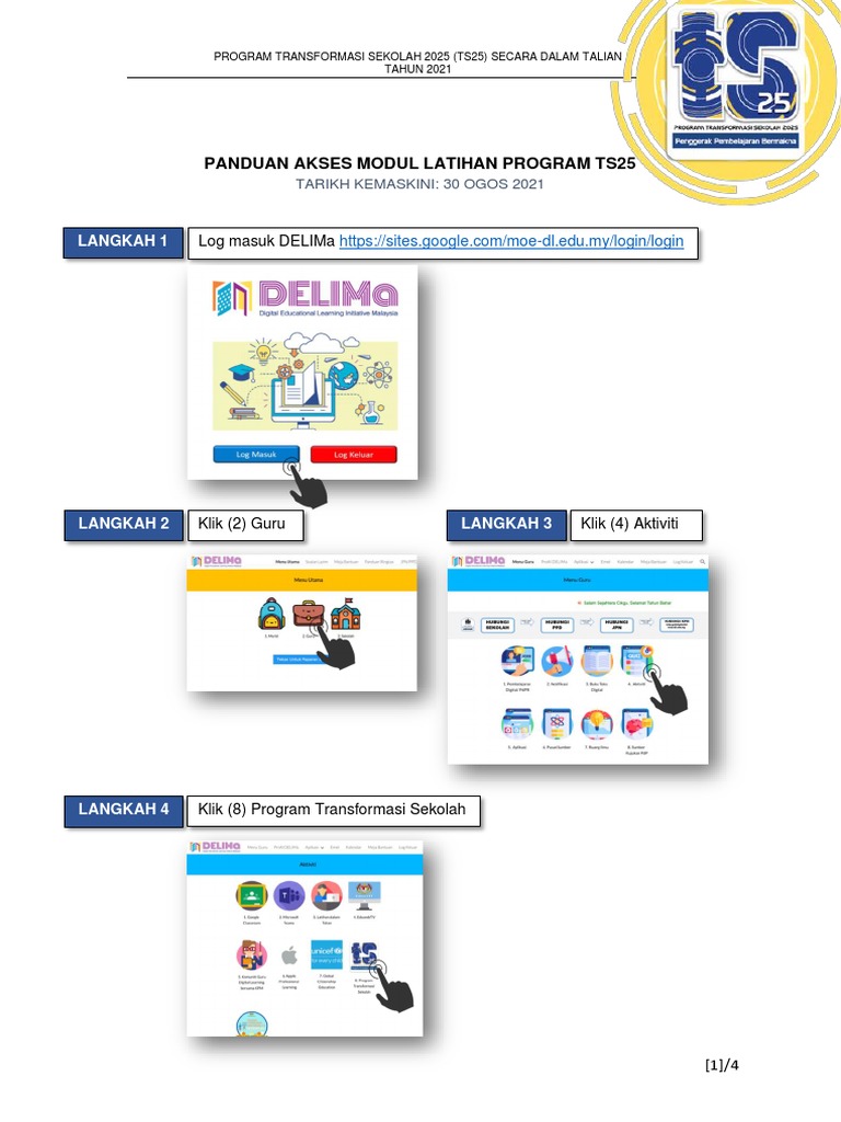 Akses Modul Latihan Program TS25 September 2021 | PDF