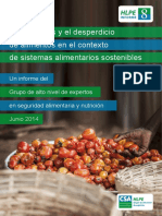 Pérdidas y Desperdicio de Alimentos en El Contexto de Sistemas Alimentarios