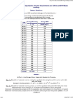 Determination of Flowrate - Equalization Volume Requirements and Effects On BOD Mass Loading..