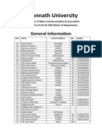 General Info of 10th MCJ Family