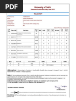 University of Delhi: Semester Examination May-June 2020 Transcript