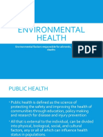 Environmental health risks and public health issues
