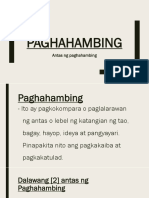 Antas NG Paghahambing