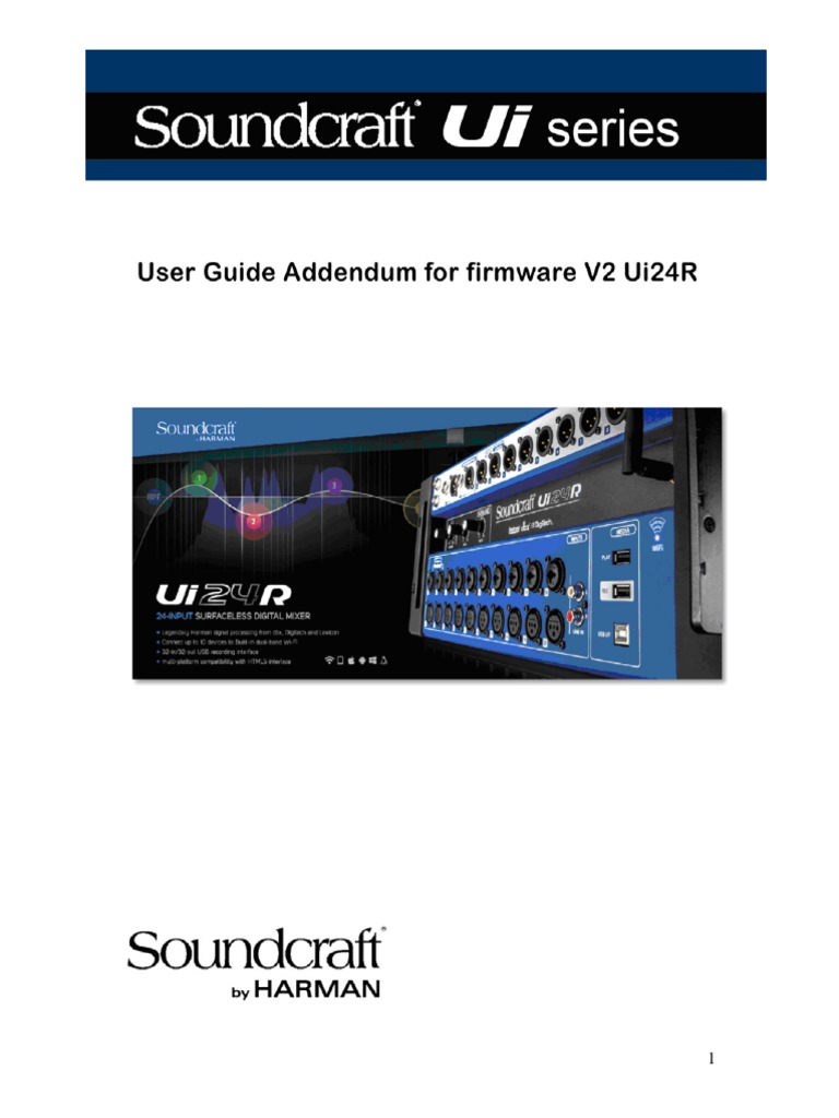 Ui24R User Guide Addendum V2 | PDF | Computing | Computer Engineering