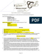 Special Event Contract Template PDF Format