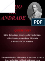 Mário de Andrade, escritor modernista brasileiro