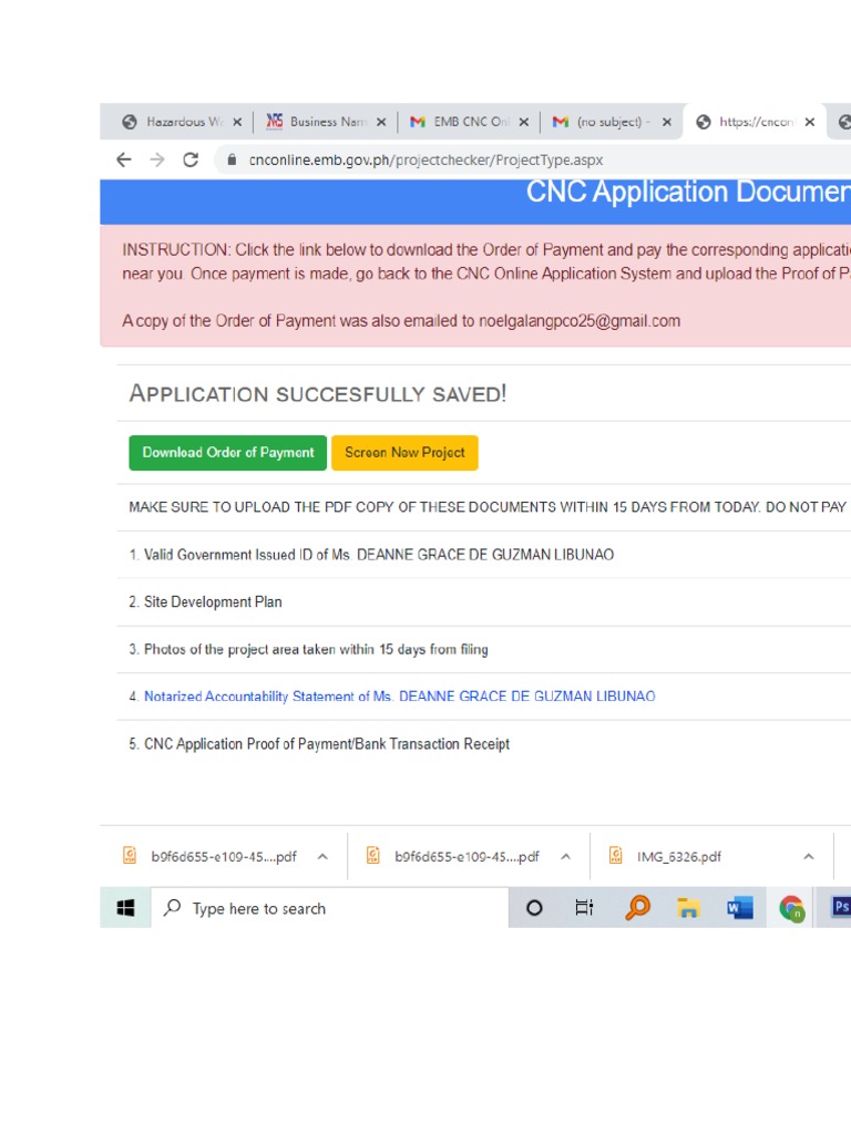 CNC Requirements PDF