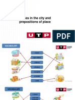 Places in The City and Prepositions of Place