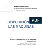 Disposición de Las Máquinas - Informe Listo