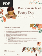 Random Acts of Poetry Day by Slidesgo