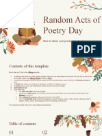 Random Acts of Poetry Day by Slidesgo