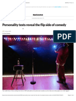 Personality Tests Reveal The Flip Side of Comedy - New Scientist