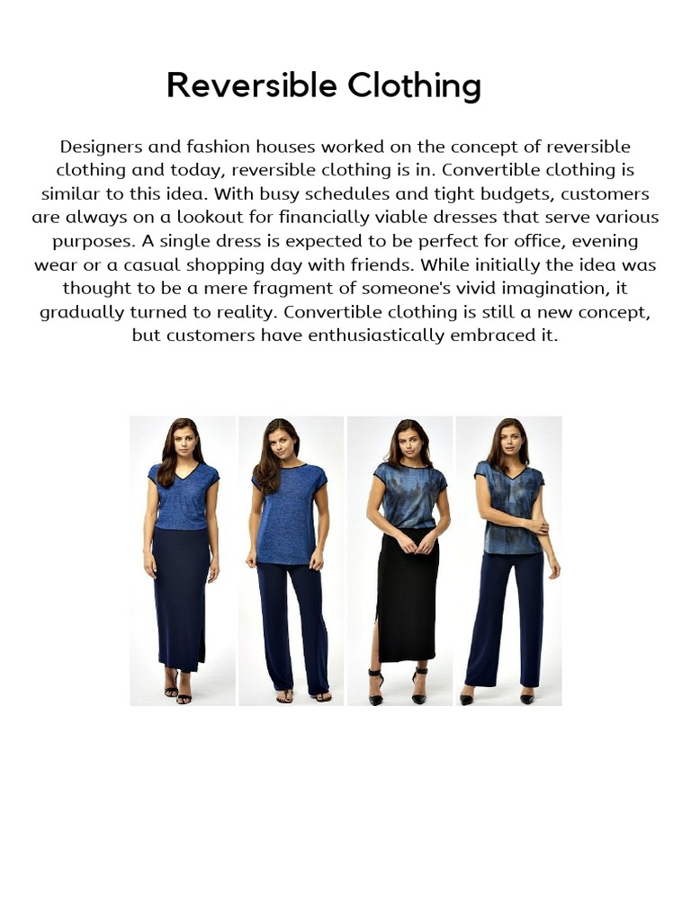 Benefits of Reversible Clothing | PDF | Art