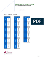 SBCP Gabaritos Prova Especialista 2018