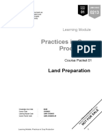Practices in Crop Production: Land Preparation
