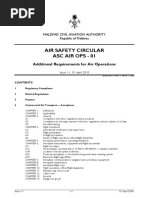 Air Safety Circular Asc Air Ops - 01: Additional Requirements For Air Operations